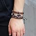 Bogo Arty Multi-style Fashion Leather Bracelet Handmade Braided Wristband Adjustable Unisex Bangles