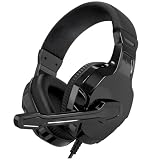Betron Wired Gaming Headset with Microphone, Headphones for PS5 PS4 Xbox Nintendo Switch PC