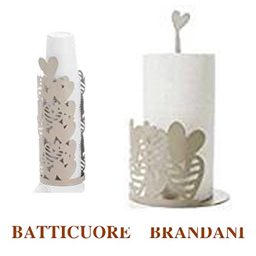 BRANDANI BATTICUORE Set PORTAROTOLO 54270 con PORTABICCHIERI 54271