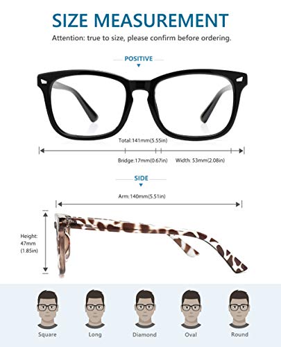 Image of Cyxus Blue Light Glasses Computer Glasses UV Blocking Filter Eyeglasses Frame for Women Men