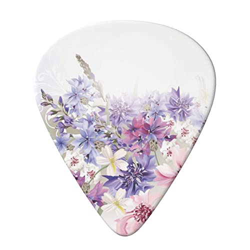 Floral Swirls Lot de 6 médiators pour guitare acoustique, guitare électrique, basse, ukulélé – fins, moyens et épais. - Les Beatles, Paul McCartney, John Lennon, RIngo Starr, George Harrison Floral Swirls Lot de 6 médiators pour guitare acoustique, guitare électrique, basse, ukulélé – fins, moyens et épais. – Image 4