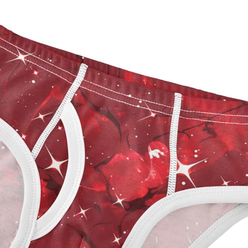 KLL Red Glitter Texturoddler Boys' Soft Training Underwear Breathable Children Panties4