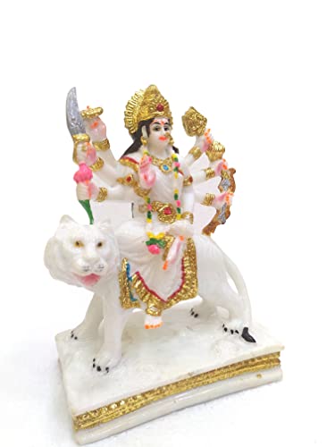 Durga Mata statue marbre et idole Mata Rani pour puja temple
