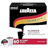 Lavazza Classico Medium Roast Coffee, Keurig K-Cups, 60 Count