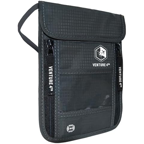 VENTURE 4TH Travel Neck Pouch with RFID Blocking Cover
