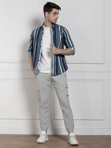 Image of Dennis Lingo Men's | Solid | Mid Rise | Relaxed Fit | Cargo Joggers