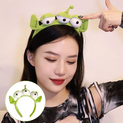 3 Stück Alien-Stirnbänder, Drei-Augen-Stirnbänder Für Kinder, Monster-Stirnbänder Für Kinder, Grünäugige Stirnbänder Für Kinder, Geeignet Für Partys, Zusammenkünfte