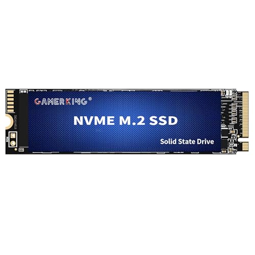 GAMERKING SSD M.2 NVME de 128 GB 2280 PCIe 3.0 Gen 3 x4, Unidad Interna de Estado sólido de hasta 1800 MB/s 3D NAND Flash M Key Disco de Almacenamiento Mejorado para Escritorio