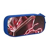 フォートナイト 学生用軽量文具収納 化粧ポーチ文房具収納 シンプル大人用文房具 Blue