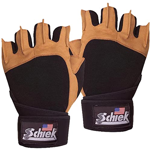 Guantes de elevación Schiek Potencia para entrenar pesado en gimnasio