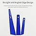 Acoeitl 3Pcs Blue Plastic Glue Spreader Smear Plate Scraper Sticks Brushes Durable Flexible Easy to Clean Glue Applicator Spatula Kit Gap Filling Tool for Woodworking Leather Adhesive Projects,3Size