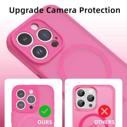 K TOMOTO Magnetic Case Compatible with iPhone 15 Pro, Hot Pink - image 3