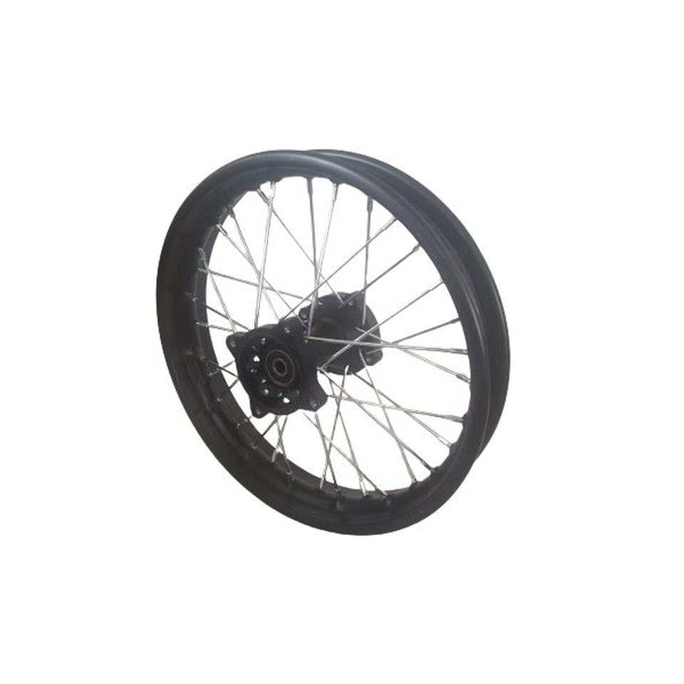 Dirtbike Stahlfelge Pitbike Rad Ersatzfelge 1,85 x 14 Zoll hinten 15 mm Achse