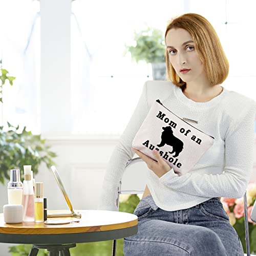 BLUPARK Australian Shepherd Lover Gift Mom of an Ausshole Makeup Bag for Australian Shepherd Owner (Mom of an Ausshole)4