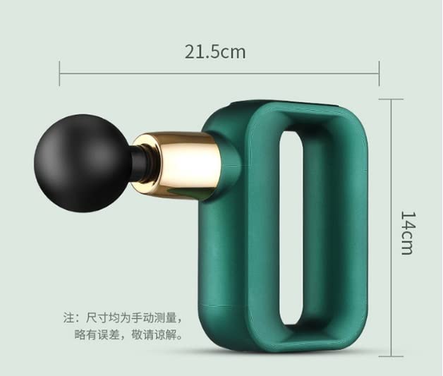 Pistola de Masaje Masajeador de Tejido Profundo, 32 velocidades Potente masajeador de percusión con Pantalla táctil LCD, con 4 Cabezales de Masaje for aliviar el Dolor Muscular y relajación Rojo