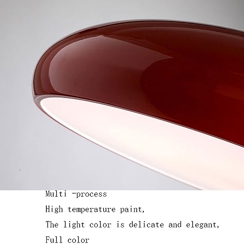 Iluminación de metal para el pasillo con diseño industrial rojo 7