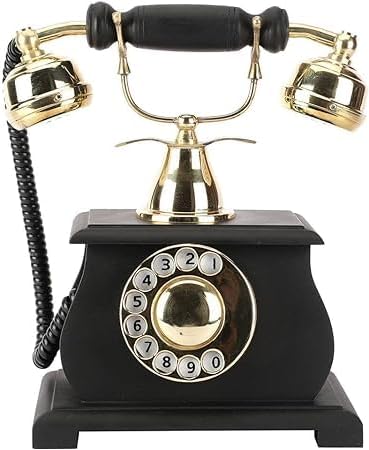Decorative Antique Landline Telephone – Vintage Classic Black Retro Design (Non-Working)