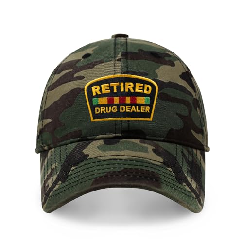 Image of Funny Cotton Dad Hat, Retired Drug Dealer Strip Club Veteran Low Profile