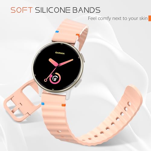 Correa de silicona compatible con Garmin Vivoactive 6/5 miniatura 4