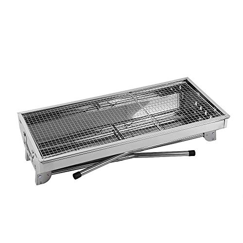 Delavala Outdoor Folding Barbecue Grill Portable Charcoal Stove BBQ Tandoor Foldable Grill Carbon Steel