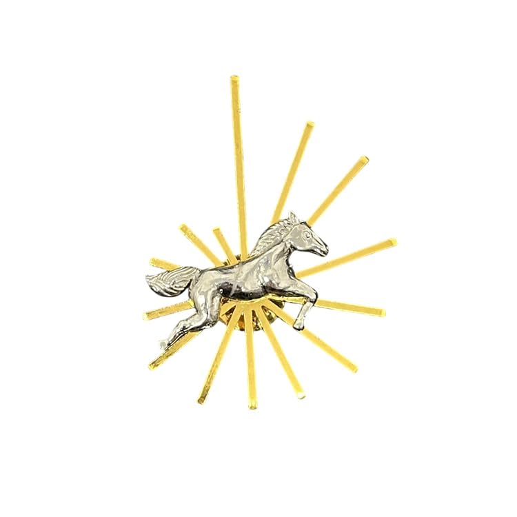 HORSE SUN DUAL TONE BROOCH-image-46