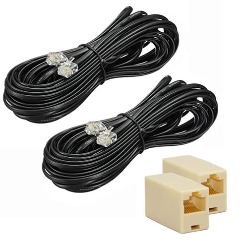 Red Champion RJ11 Telephone Line Cord Wire Patch Cable, Modular