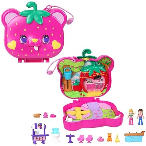 Polly Pocket Straw-beary Patch Playset with Dolls Cover