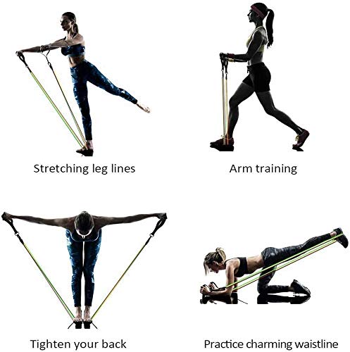 WEINAS Resistance Bands Set, 11pcs Exercise Bands, Workout Tubes Perfect Home Gym for Arms, Legs and Full Body Training,Carry Bag Included