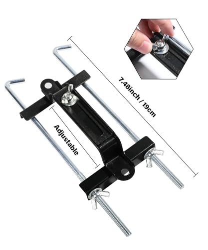 Flaconi Autobatterie-Halter,Auto Batteriehalterung,einstellbar batterie runter halten,7,5 zoll schrauben Universal-Batteriehalter mit Verstellbarer Querstange,passend für SUVs,Autos,Wohnmobile,LKWs