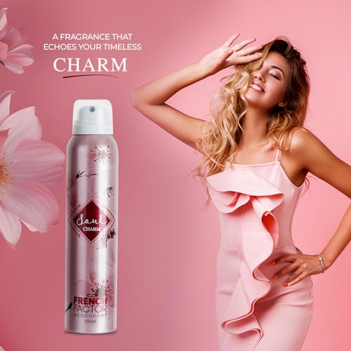 Image of Unlock Confidence with The French Factor Soul Charm Deodorant Spray for Women 150ml - Long-Lasting Fragrance