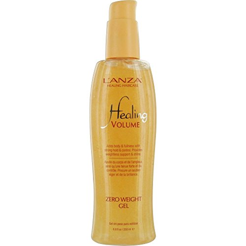 LANZA Healing Volume Zero Weight Hair Gel For Flat Or Thinning Hair Strong Flexible Hold, Styling, Humidity Defense, No Flakes, Defines Texture, Adds Shine, Color Safe, Sulfate Free (6.8 Fl Oz)