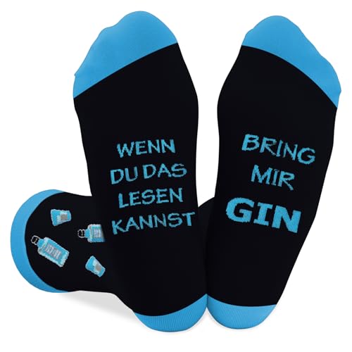 Coopyin Gin Geschenk Weihnachtsgeschenke Geburtstagsgeschenk Ostergeschenk Neujahrsgeschenke Weihnachten Gin Geschenk Idee für Frauen und Männer Ginliebhaber Lustige Socken