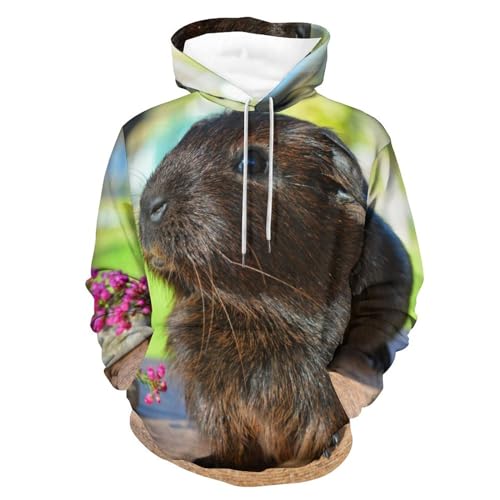 Hoodie Cochon d'Inde cadeau idéal pull amusant pour les passionnés taille S