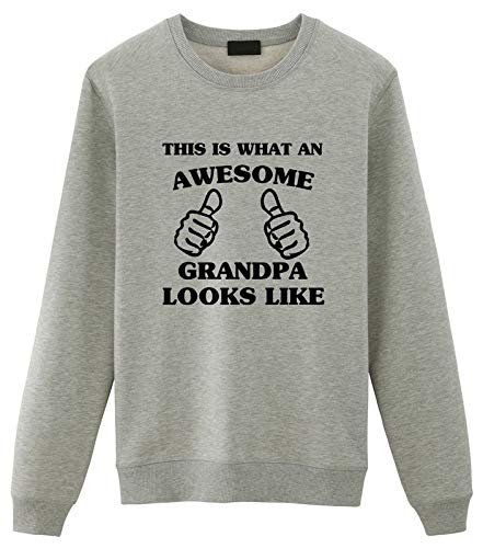 Fellow Friends - Grandpa Sweater, Grandpa Birthday Gift, Awesome Grandpa Sweatshirt Small Grey