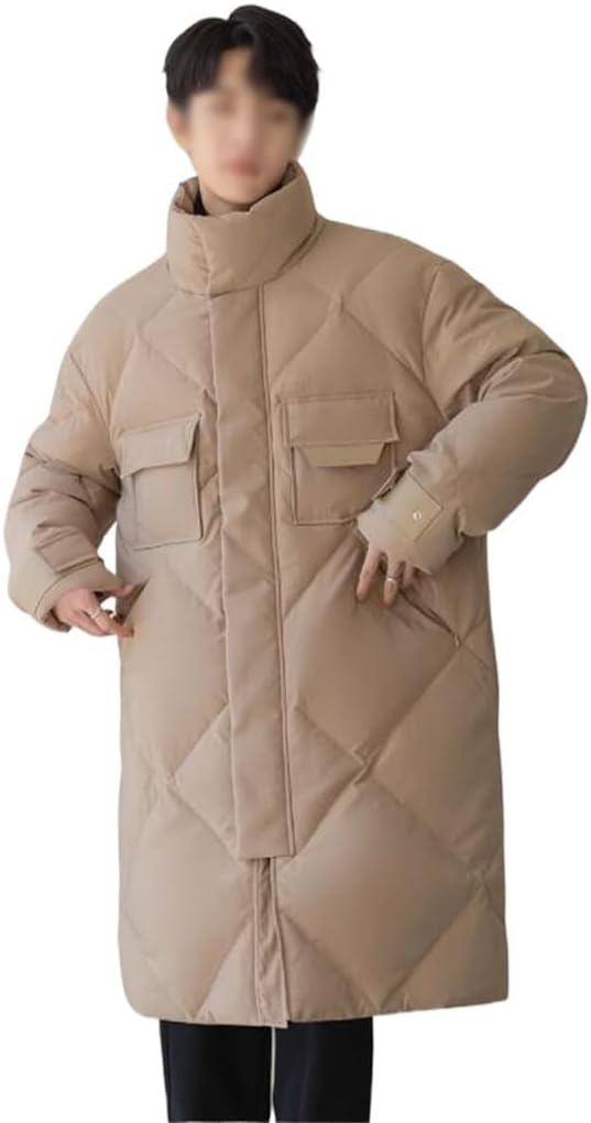 Thick Brand Men's Casual Coat White Duck Down Jacket In The Long Winter
