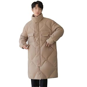 Thick Brand Mens Casual Coat White Duck Down Jacket In The Long Winter