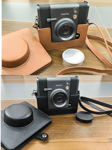 Borsa da trasporto per Instax Wide EVO, borsa portatile per fotocamera con tracolla, custodia protettiva in pelle PU organizer da viaggio, grigio, Custodia a tracolla per Instax Wide EVO Borsa da trasporto per Instax Wide EVO, borsa portatile per fotocamera con tracolla, custodia protettiva in pelle PU organizer da viaggio, grigio, Custodia a tracolla per Instax Wide EVO