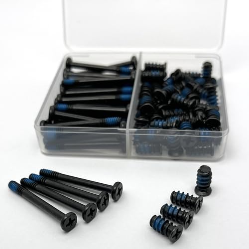 Image of 80Pcs PC Fan Screws, for AIO Cooler /PC Case, #6-32x30mm (30) + M5x10mm (50)