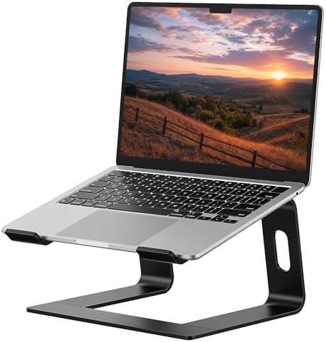 SOUNDANCE Laptop Stand, Aluminum Ergonomic Desk Riser, 10-15.6", ...