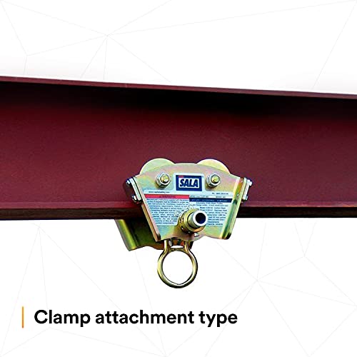 Image of 3M DBI-SALA 2103143 Trolley For I-Beam For Use W /Self Retracting Lifeline (Fits Beam Flanges 3 inch-8 inch In Width Up To 11 /16 inch Thick), Gold