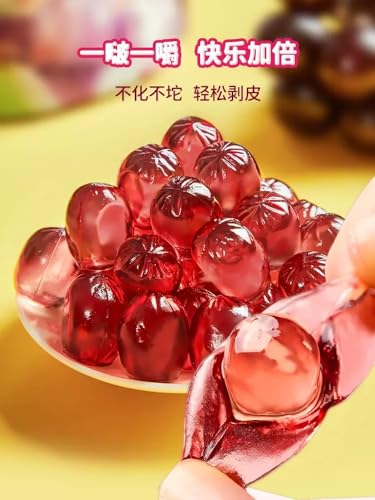 white peach Peeling Fruit Fudge (75g/bag) grape Litchi sugar soft candy,50% Juice Content gummy candy,Sweet Gifts,sweets,desserts,Chinese snacks,Fruit candy (Mixed Flavors,3bag)