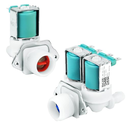 DC62-30312J & DC62-30314K Washer Cold and Hot Side Water Valve Set Replacement for Kenmore Samsung Washer Parts Replace DC62-30314H 1810145 AP4204535 for Samsung Washing Machine Water Inlet Valve