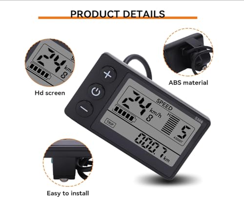 26''x4'' Electric Bike for Adults LSLIKE-Fat Tyre Ebike with 36V 10.4Ah Battery, 250W Motor, 21-Speed Gears, 3 Riding Modes, LCD Display, Front Suspension, 85% Assembled – Retro Style City E-Bike - Image 5