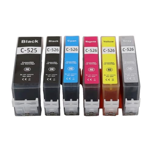 Cartouche encre PGI525BK CLI526Y jaune compatible imprimante MG8250 MG8150