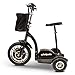EWheels EW-18 Stand N Ride Rechargeable Electric Recreational Mobility Scooter with Brushless Hub Motor and Carry Basket, 15 Miles Per Hour, Black