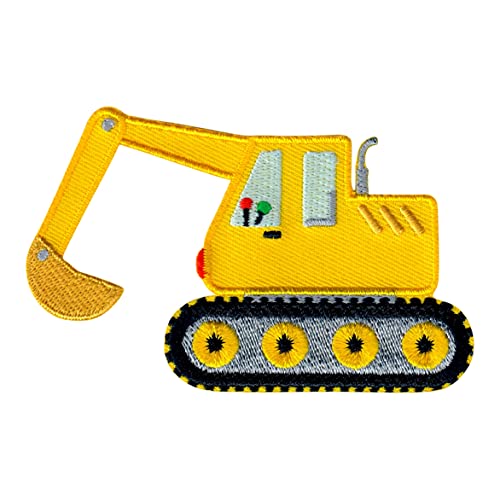 PatchMommy Excavadora Parche Termoadhesivo Vehículo de Construcción Parche Bordado para Ropa - Parches Infantiles y Apliques para Niños Cover