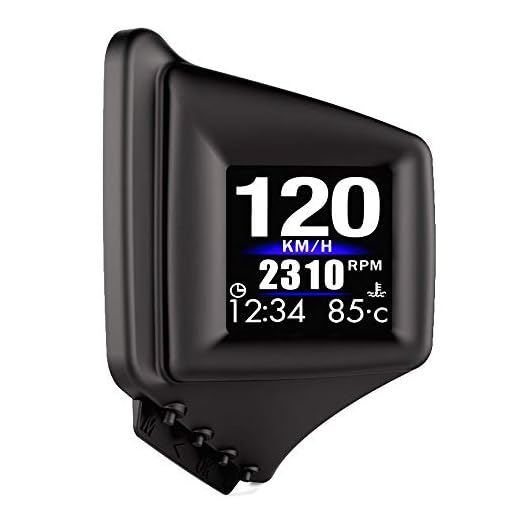 FIUNED AP-1 Universal Car HUD Dual System Head Up Display Digital OBD/GPS Speedometer, Vehicle Speed MPH,Engine RPM,OverSpeed Warning,Mileage Odometer,Coolant,Turbo Pressure