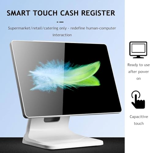 Image of 15.6 Inch Touch Screen PC POS for Small Business, All in One Smart Touch Screen Cash Register POS, for Retail, Restaurant, Retail, Cafe, Club