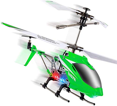 Syma Wind Hawk Remote Control Helicopter - Indoor RC Helicopter with Altitude Hold, LED Lights, Extended Flying Range, Multiple Flying Speeds for Adults and Kids, Includes Rechargeable Battery (Green)