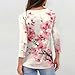 Womens Fall Fashion Tops 2025 Plus Size 3/4 Sleeve V Neck T Shirt 3/4 Sleeve Cute Working Tees Women Three Quarter Sleeves Loose Fit Causal Tunic Tops 13 Pink S